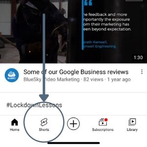 how do i access youtube shorts on my mobile phone